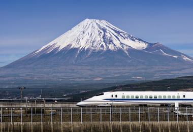A Japanese bullet train
