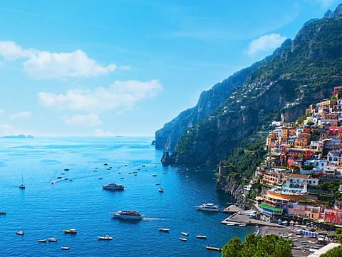 The village of Positano on Italy's Amalfi Coast
