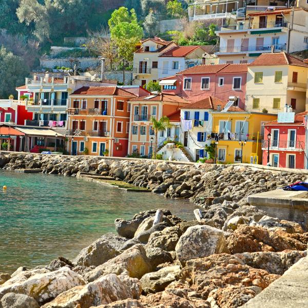 The port of Parga in Greece
