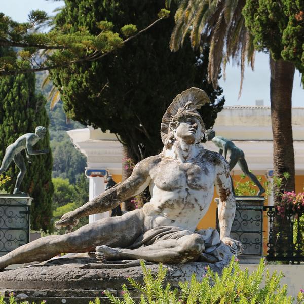 Statue of dying Achilles on Corfu