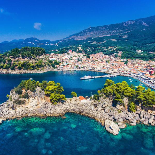 The port of Parga in Greece