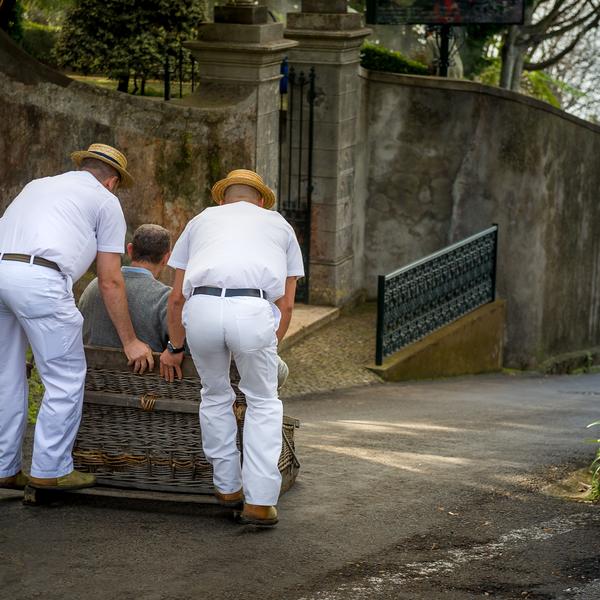 Madeira tobogganing