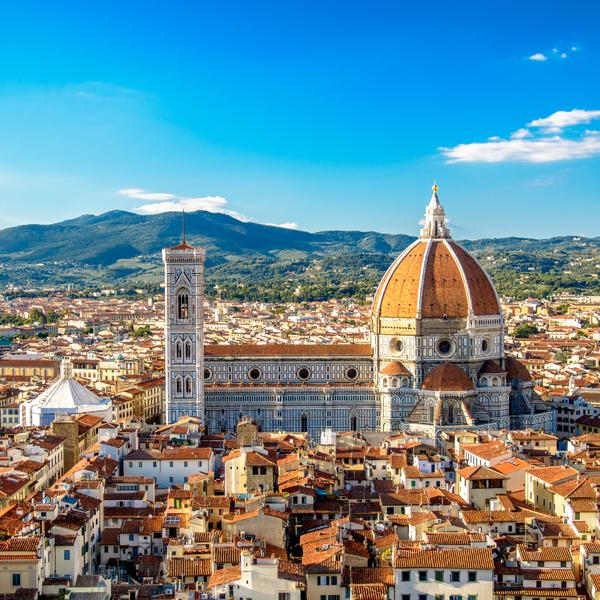 The Cathedral of Saint Mary of the Flower in Florence in Italy