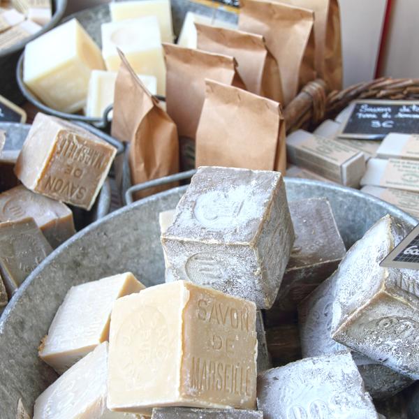 Soap stall, Isle sur la Sorgue market